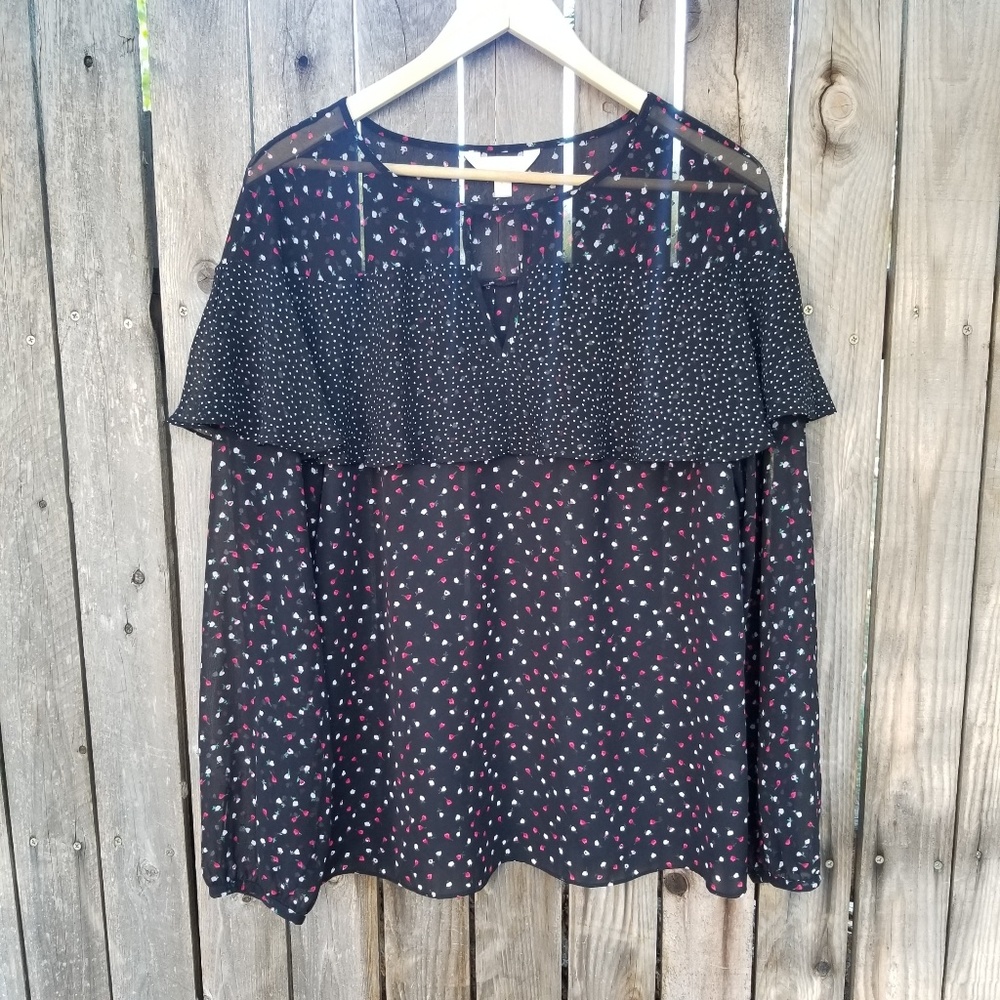 Lauren conrad   blouse  size large